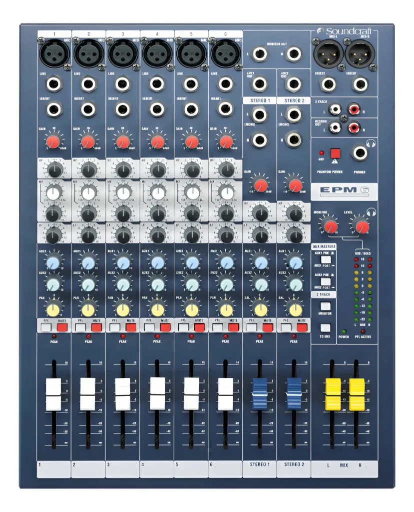 SOUNDCRAFT MEZCLADORA EPM-6CH 1